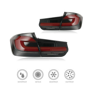 Adatto a 2013 2018 <span class=keywords><strong>BMW</strong></span> <span class=keywords><strong>F30</strong></span> F35 gruppo fanalino di coda a <span class=keywords><strong>LED</strong></span> con lente bianca e lampada freno rossa nuova condizione - Product Image 3