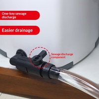 Système de filtration pour aquarium et terrarium - Seau filtrant trois-en-un avec circulation de purification de l'eau et conception externe ultra-silencieuse