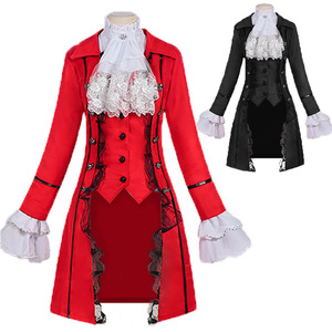 Manteau coupe-vent à manches longues pour femmes européennes et <span class=keywords><strong>américaines</strong></span>, style médiéval, avec patchwork en dentelle et trois boutons - Product Image 1
