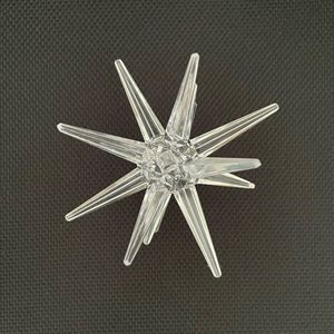 Christmas Snowflake Light <b>Ornament</b> Plastic Solar Lighting Accessory Round Shape For Holiday Decor - Product Image 4