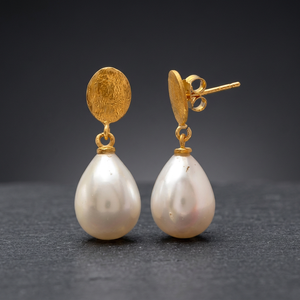 Pendientes de Plata de Ley 925 con Perlas y Piedras Preciosas para Hombre, Recién Llegados, Chapados en Oro de 18K, Acero Inoxidable, Hechos a Mano - Product Image 2