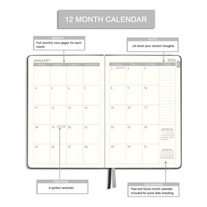 Carnet à spirales A5 2026, agenda hebdomadaire de 365 jours, personnalisation, écologique - Product Image 5