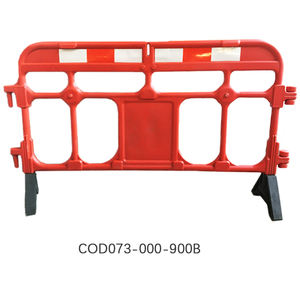 Avrupa standartları dayanıklı sarı kırmızı üfleme plastik trafik bariyeri taşınabilir güvenlik yol bariyeri park bariyeri - Product Image 3