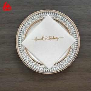 Màu sắc tùy chỉnh Cocktail Khăn ăn Bar Wedding party airlaid giấy khăn ăn - Product Image 3