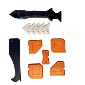 Weeks Multi Functional Glue Scraper And Grouting Tool Kit Plastic Home Maintenance Tools Set With Various Attachments - Product Image 2