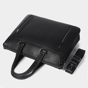 Marque de luxe Design en cuir végétalien sac à main d'affaires hommes bandoulière unique mallette pour ordinateur portable avec <span class=keywords><strong>porte</strong></span>-poignée de bagage - Product Image 1