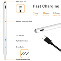 Stylo de tablette à écran tactile magnétique de vente d'usine 4096 stylet à pointe remplaçable sensible à la pression pour Microsoft Surface Pro