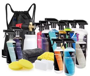 2024 nueva fórmula lavado de coches productos de belleza precio especial conjunto completo muestra 12 botellas 500ml con paquete de herramientas de lavado proveedor de fábrica - Product Image 1