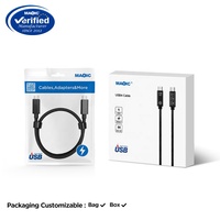 Thunder 4 USB4 240W 40Gbps 8K 60Hz USB-C 4,0 Tipo C a Tipo C Carga rápida USB 4 Cable Compatible con Thunderbolt 4 Cable