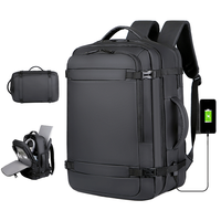 Mochila para Portátil de Moda para Estudiantes, con Puerto de Carga USB, Gran Capacidad, Impermeable, de Buena Calidad