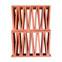 La brique décorative extérieure de mur couvre de tuiles le bloc creux rouge de brise pour la construction