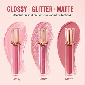 Gloss à lèvres liquide Bow Tube, étiquette privée, fini velours, hydratant, longue tenue, imperméable - Product Image 5