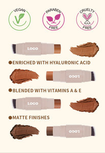 Colorete Vegano en Crema Multiusos en Barra con Logo Personalizado al Por Mayor Maquillaje Facial Iluminador de Larga Duración que Cambia de Color de Marca Blanca - Product Image 5