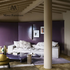 ชุดโซฟาผ้าสไตล์เชสเตอร์ฟิลด์ ดีไซน์อิตาลี สำหรับ 3-4 ที่นั่ง เหมาะสำหรับตกแต่งภายในห้องนั่งเล่นในโรงแรมหรืออพาร์ตเมนต์ สไตล์โมเดิร์น - Product Image 4