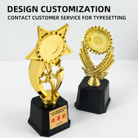Pièces de trophée en plastique du fabricant chinois Ornements créatifs pour les souvenirs de récompenses sportives