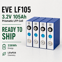 Batería Eve105ah 3.2v Lifepo4, Paquete de Baterías de Iones de Litio Prismáticas de Ciclo Profundo para Energía Solar EV