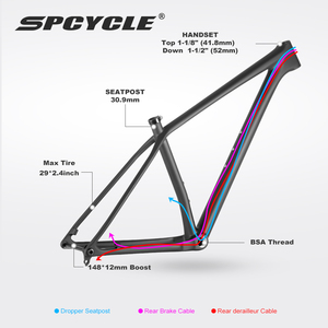 Spcycle M05 Nueva Versión <span class=keywords><strong>Cuadro</strong></span> de <span class=keywords><strong>Carbono</strong></span> para Bicicleta de Montaña 29er Patilla UDH BSA 148x12mm <span class=keywords><strong>Boost</strong></span> <span class=keywords><strong>Cuadro</strong></span> Rígido de <span class=keywords><strong>Carbono</strong></span> para Bicicleta de Montaña <span class=keywords><strong>29</strong></span> - Product Image 3