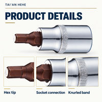 Soket Hex Bit 1/2 Inch Drive Hex Key Socket H4 H5 H6 H7 Alat Tangan Metrik