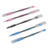 Stylo bille transparent en gros, encre bleue 0,7 mm, 50 pièces par boîte pour usage quotidien des étudiants