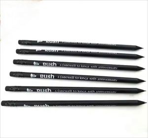 Venta al por Mayor de Lápices Estándar con Borrador Negro Mate y Logotipo Personalizado para Material Escolar y Publicidad - Product Image 1