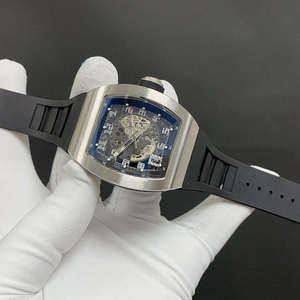 นาฬิกากลไกจักรกลของผู้ชายทันสมัย2025-tonneau นาฬิกาข้อมือกลไกโครงกระดูกพร้อมสายรัดยาง - Product Image 5