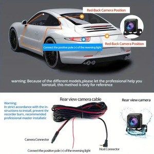 Yeni Tasarım 4 Kanallı 360 1080P Araç Kamerası Ön/Arka/Sol/Sağ İç Mekan DVR Kamera Gece Görüşlü IPS Ekranlı Araç Kameraları - Product Image 5