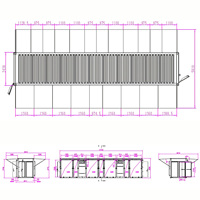 Conteneur minier Drolin Box 20 pieds refroidi par air pour 168 ASIC S19, 650 kW, avec système de surveillance à distance et service de hébergement