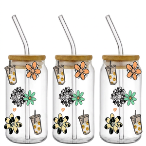 Envío Gratis, Venta al por Mayor, Calcomanía Lavable de Transferencia en Frío para Latas y Botellas de Vidrio de 16 oz - Product Image 1