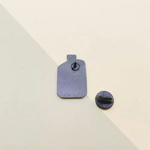 Broche Personalizado con Fórmula Química Molecular, Botella de Experimento Científico, Instrumento, Alfabeto Geométrico, Insignia Metálica, Pin Esmaltado - Product Image 3