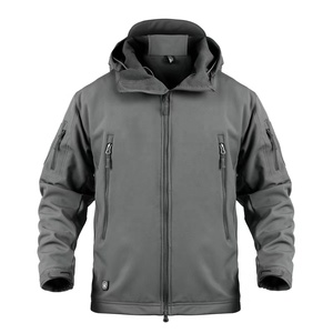Chaqueta Táctica con Capucha para <span class=keywords><strong>Hombre</strong></span> para Exteriores, Uniforme <span class=keywords><strong>Impermeable</strong></span> Softshell para Caza, Pesca y Montañismo, <span class=keywords><strong>Abrigo</strong></span> Táctico - Product Image 5