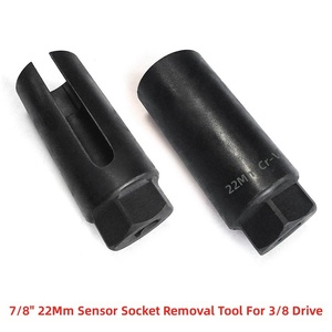 Heavy-Duty Straight Oxygen Sensor Tool- 7/8" 22mm Chrome Vanadium Steel <b>Socket</b> with 3/8" Drive, <b>Universal</b> Fit (JXSS041C) - Product Image 5