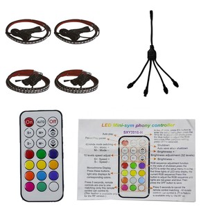 Kingshow Dải Đèn <span class=keywords><strong>LED</strong></span> RGB Dòng Chảy Theo Đuổi Thân Xe Màu Sắc Mơ Ước Bộ Đèn Phát Sáng Dưới Ánh Sáng Neon Điều Khiển Ứng Dụng Cho Xe Hơi - Product Image 1