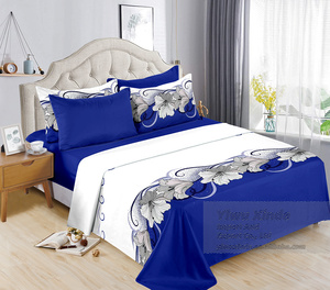 Juego de Ropa de Cama de 6 Piezas King Size, Serie 1800, Estampado, 1 Sábana Plana, 1 Sábana Ajustable, 4 Fundas de Almohada, Precio Económico al por Mayor - Product Image 2