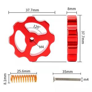 ดานโน่ 3D เครื่องพิมพ์สกรูปรับระดับ M4 * 35 * 38 อลูมิเนียมอัลลอยด์เอนเดอร์ 3 ชุดที่เข้ากันได้ 4 แพ็ค - Product Image 2
