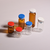 Tube à sertir vide pour poudre lyophilisée, flacon d'infusion 2ml 5ml 10ml, mini flacon transparent ou ambré, stérile de qualité médicale