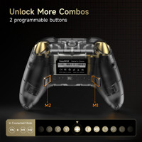 Control de Juego Inalámbrico EasySMX D05 2.4G con Gatillos Hall, Logotipo Personalizable y Estuche de Carga