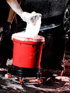 Auto wasch kübel Dolly mit größeren hochwertigen Rädern 360 ° Rolling Zwei Dollies können anges ch lossen werden - Product Image 5