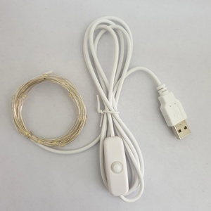 Luces USB <span class=keywords><strong>de</strong></span> 5V, cuerdas <span class=keywords><strong>Led</strong></span>, luces <span class=keywords><strong>de</strong></span> hadas, 5M, 50LED, <span class=keywords><strong>guirnalda</strong></span> <span class=keywords><strong>de</strong></span> <span class=keywords><strong>alambre</strong></span> <span class=keywords><strong>de</strong></span> cobre, iluminación con encendido y apagado para Navidad, boda, vacaciones, decoración - Product Image 2