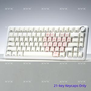 Teclas de Cerámica XVX Ice Crack Heart Accent, Perfil Cherry, Acabado Glaseado, Compatibles con Teclados Mecánicos de Interruptor Magnético - Product Image 5