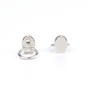 Pendentif anneau rond avec fermeture à glissière sans nickel et sans azo pour fermeture à glissière en nylon et alliage de zinc avec logo personnalisé - Product Image 5