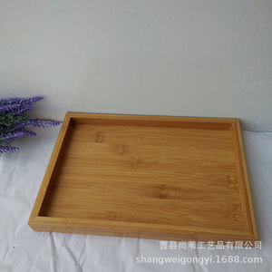 Bamboo <b>Tea</b> <b>Tray</b> Solid Wood Carving Craftsmanship Customized For <b>Tea</b> Serving 10mm Thickness Cao County Origin - Product Image 2