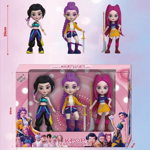 3-teiliges Set K-Pop Dämonenjäger Mädchengruppe Figurenserie Blind <span class=keywords><strong>Box</strong></span>, Niedliche Form Figur PVC-Ornamente Modell Spielzeug Überraschungsboxen - Product Image 4