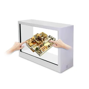 Kotak reklame Digital pemutar Media kotak lampu transparansi dengan layar sentuh tampilan mesin iklan