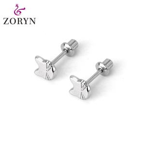 Pendientes de tuerca con cierre de rosca de acero inoxidable 316L chapados en plata, diseño de telaraña hueca, hipoalergénicos y duraderos para mujer - Product Image 4