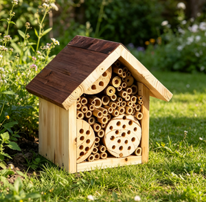 Hôtel pour insectes en bois personnalisé, pour jardin, extérieur, habitat pour abeilles, papillons, fourniture en gros - Product Image 3