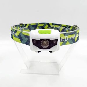 Lampe frontale LED 3W, lumière blanche et rouge, étanche, pour randonnée, camping, pêche, lampe de casque - Product Image 3