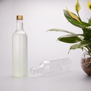 Màn hình in ấn 25oz nhựa chai rượu tái chế nhựa PET 750ml Rỗng trong suốt dài cổ người bảo trợ Tequila chai - Product Image 1