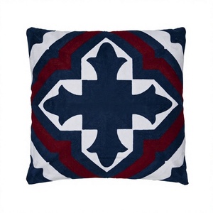 Diseño de lujo lana hecha a mano Crewel bordado Cadena de lana cosida funda de cojín para sofá sala de estar producto de Venta caliente ITHL - Product Image 1