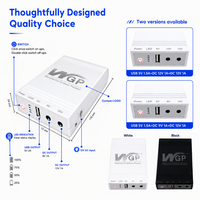 DC Mini UPS Baterai Lithium 5V 9V 12V Cadangan Daya 10400mAh 38.48Wh untuk Router WiFi dengan Waktu Operasi 6 Jam