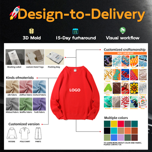 Sweat-shirts à capuche personnalisés pour hommes, 400g, en polaire, col rond, coupe oversize, pull tricoté en coton uni, <span class=keywords><strong>surchemise</strong></span> d'automne - Product Image 4